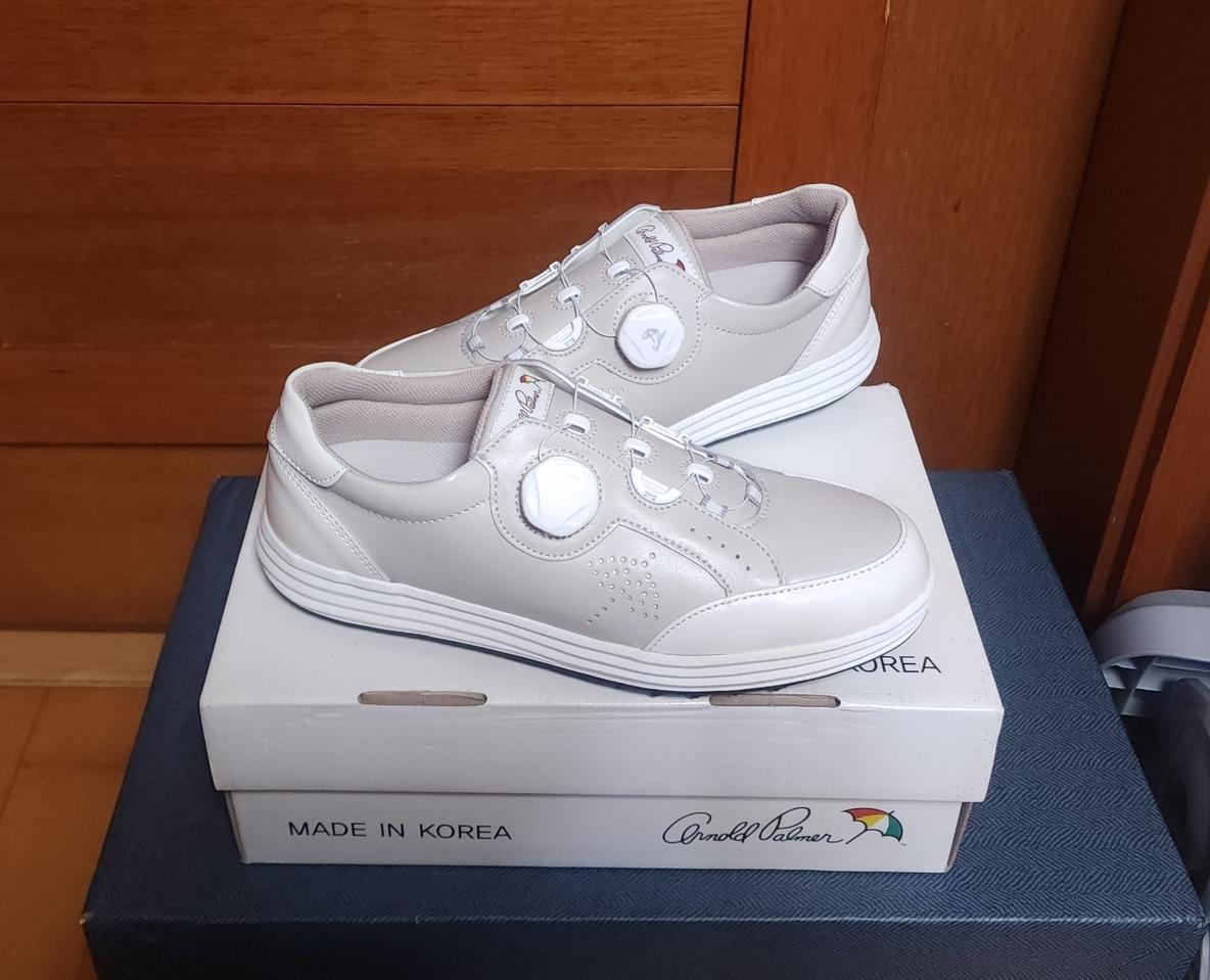 아놀드파마 250 천연가죽 골프화 새상품 구두 운동화