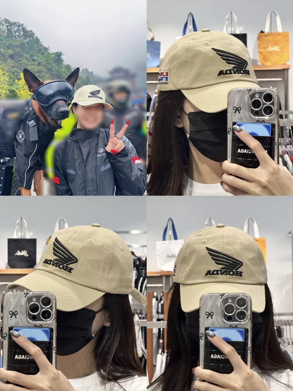 혼다 모토사이클 볼캡 모자 Wing logo Pigment Cap
