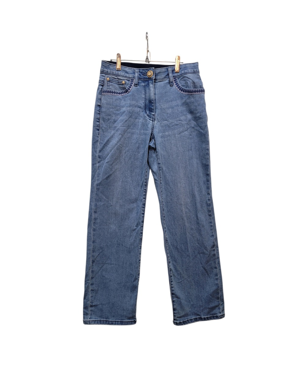 칼라커펠트 스판청바지