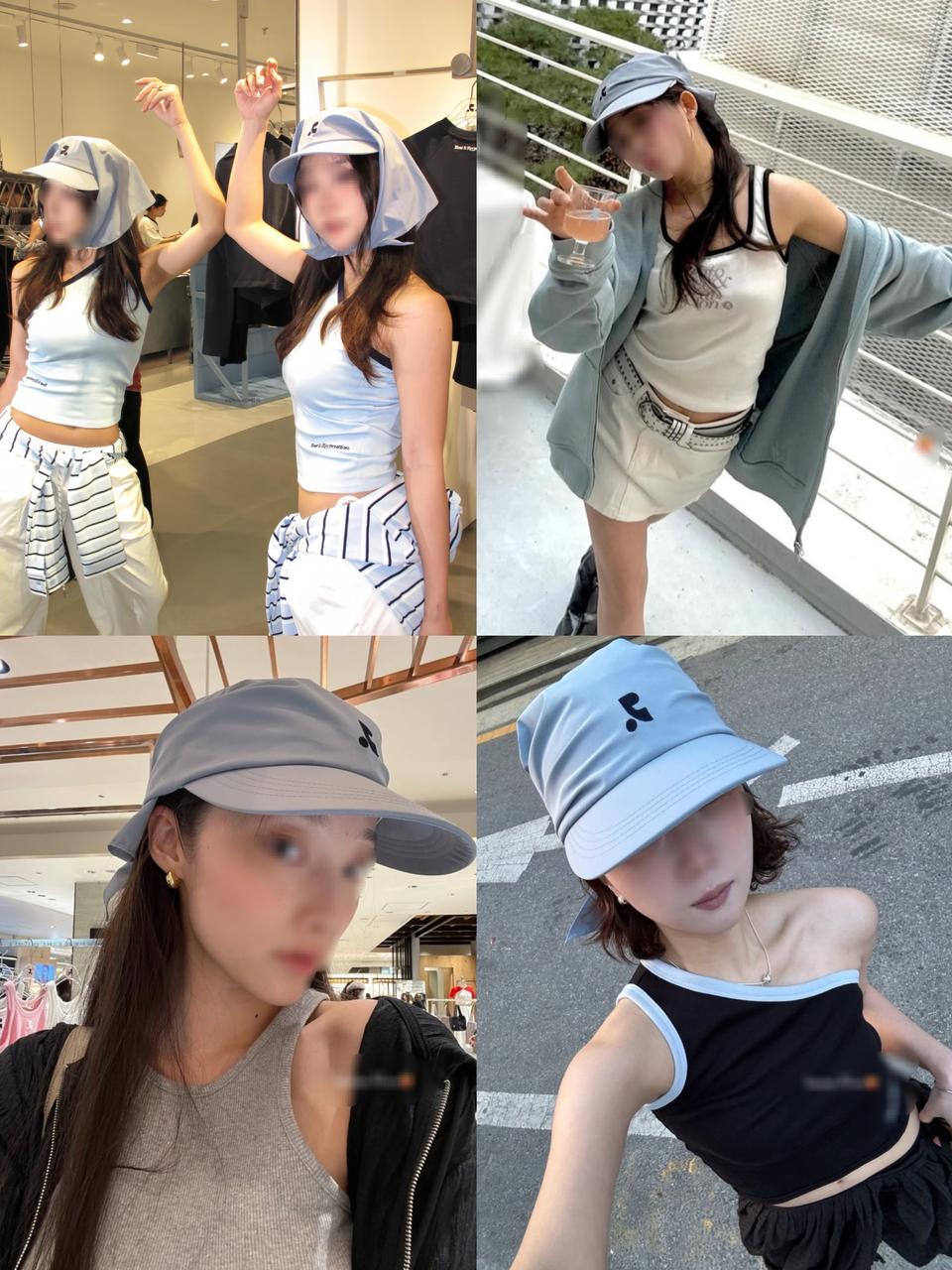 레스트앤레크레이션 스카프캡 볼캡 모자