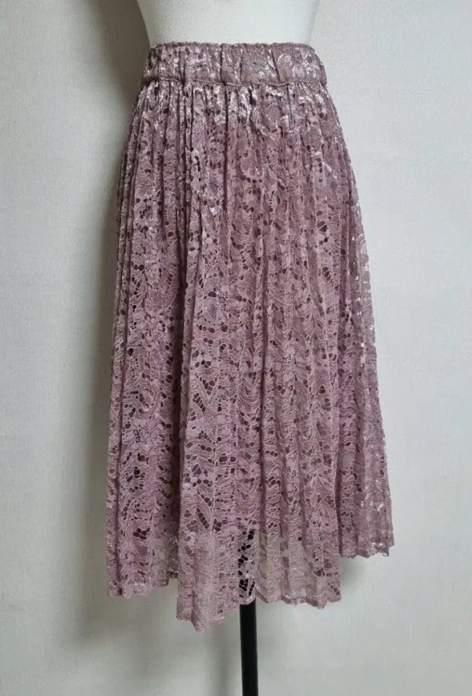 LS64레이스롱스커트