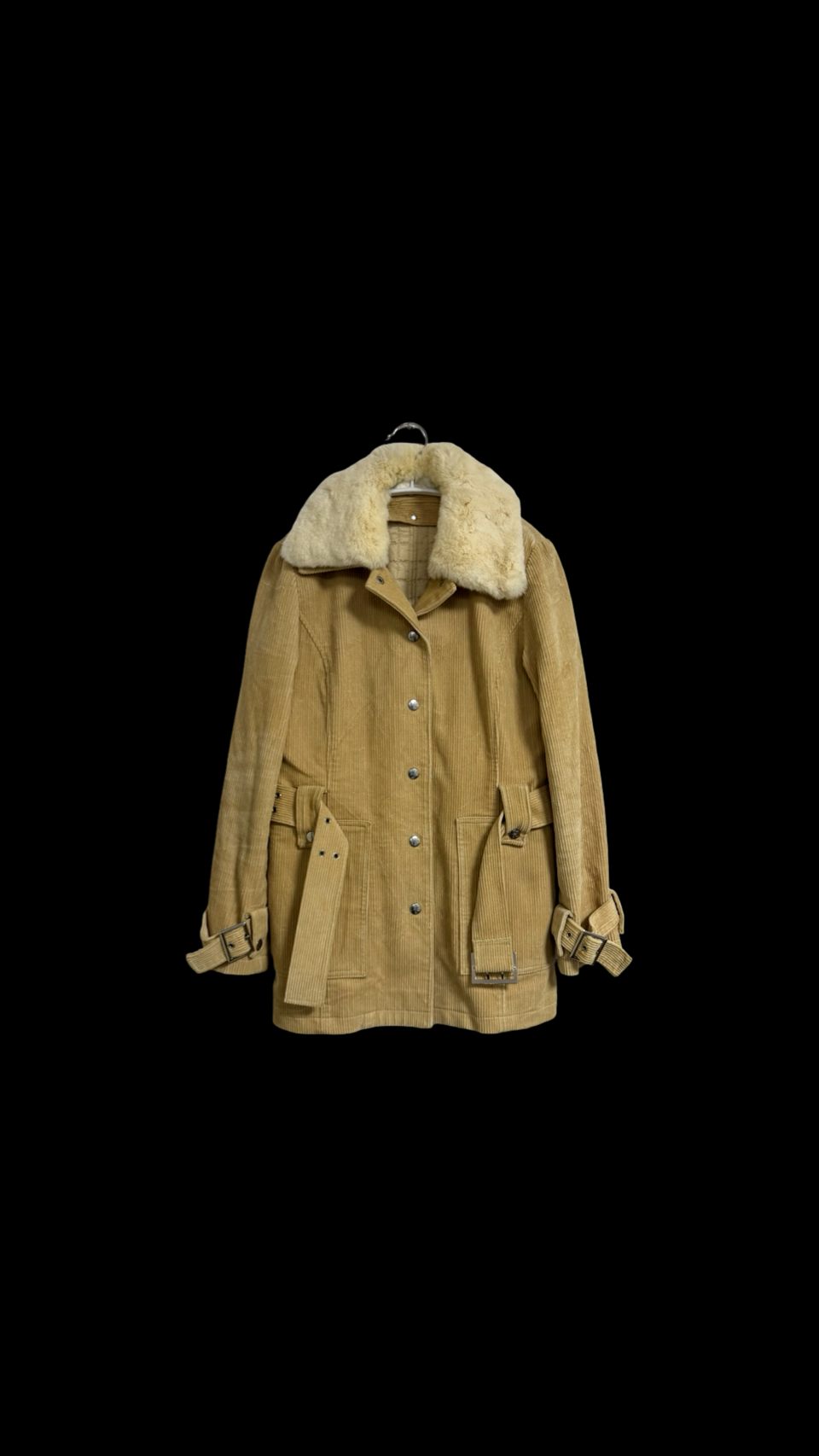 꾸레쥬 코듀로이 시어링 자켓