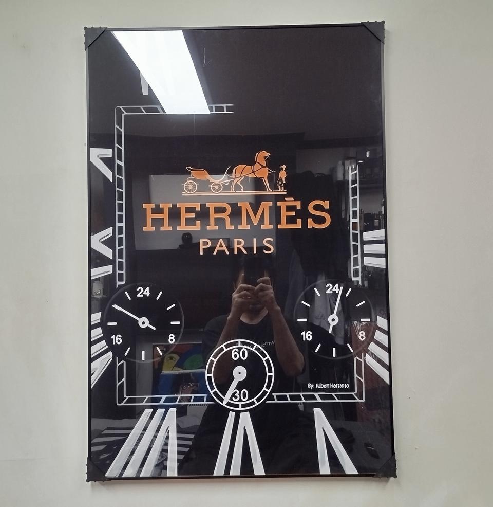 에르메스 시계 그림 액자 팝아트 유화 거실 그림액자 인테리어소품 가방 꽃