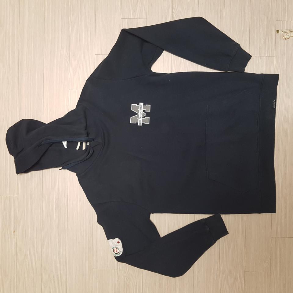 남성 긴팔 티셔츠 후드티 블랙 XL MANNY