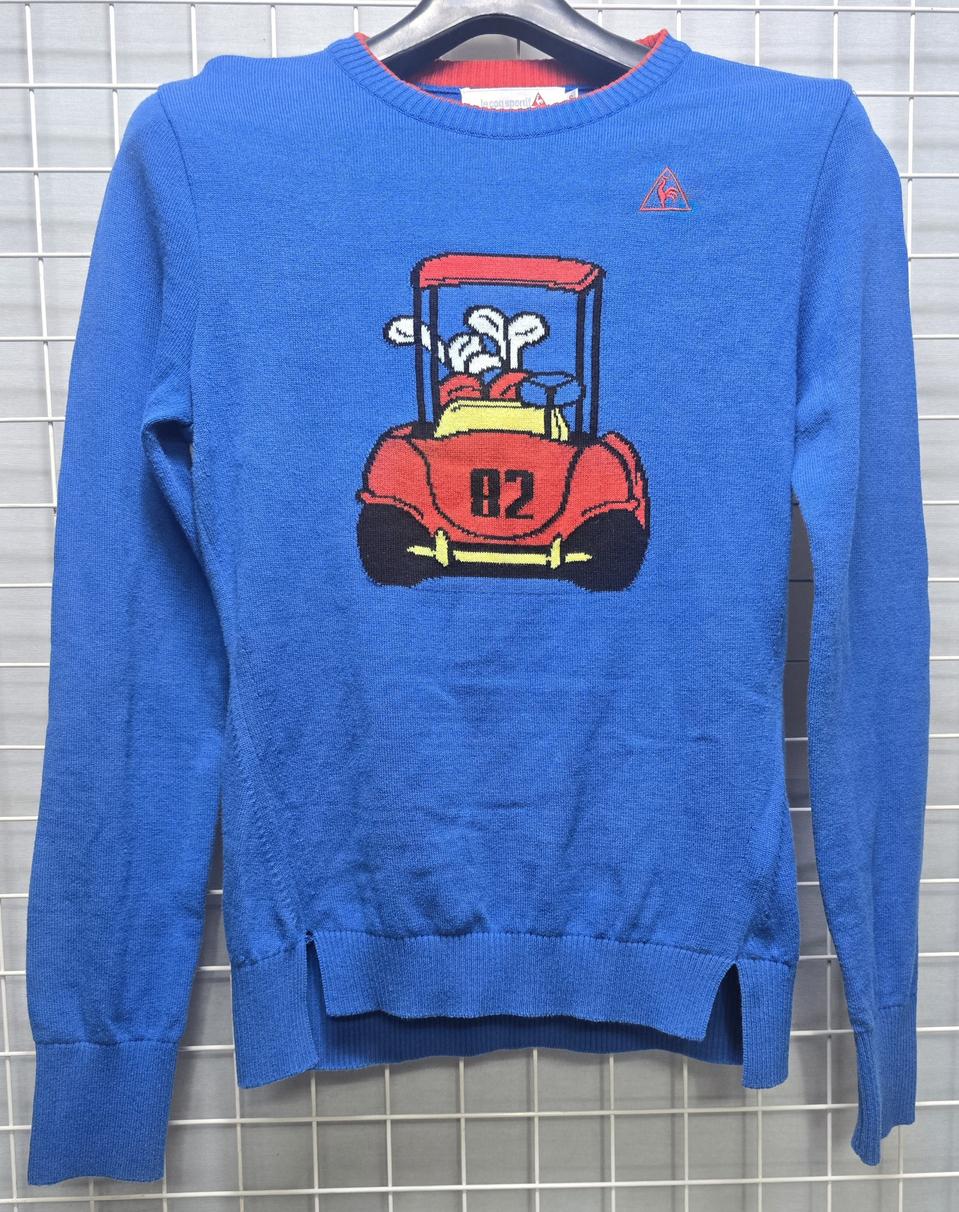 르꼬끄 모 여성용 골프웨어 긴팔 니트티