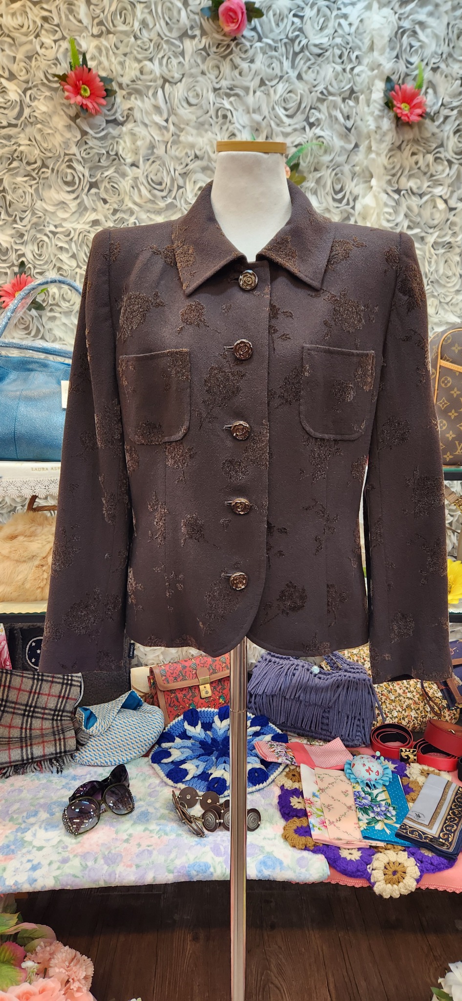 UNGARO SOLO DONNA 웅가로 모 100% 명품 자켓 (66)