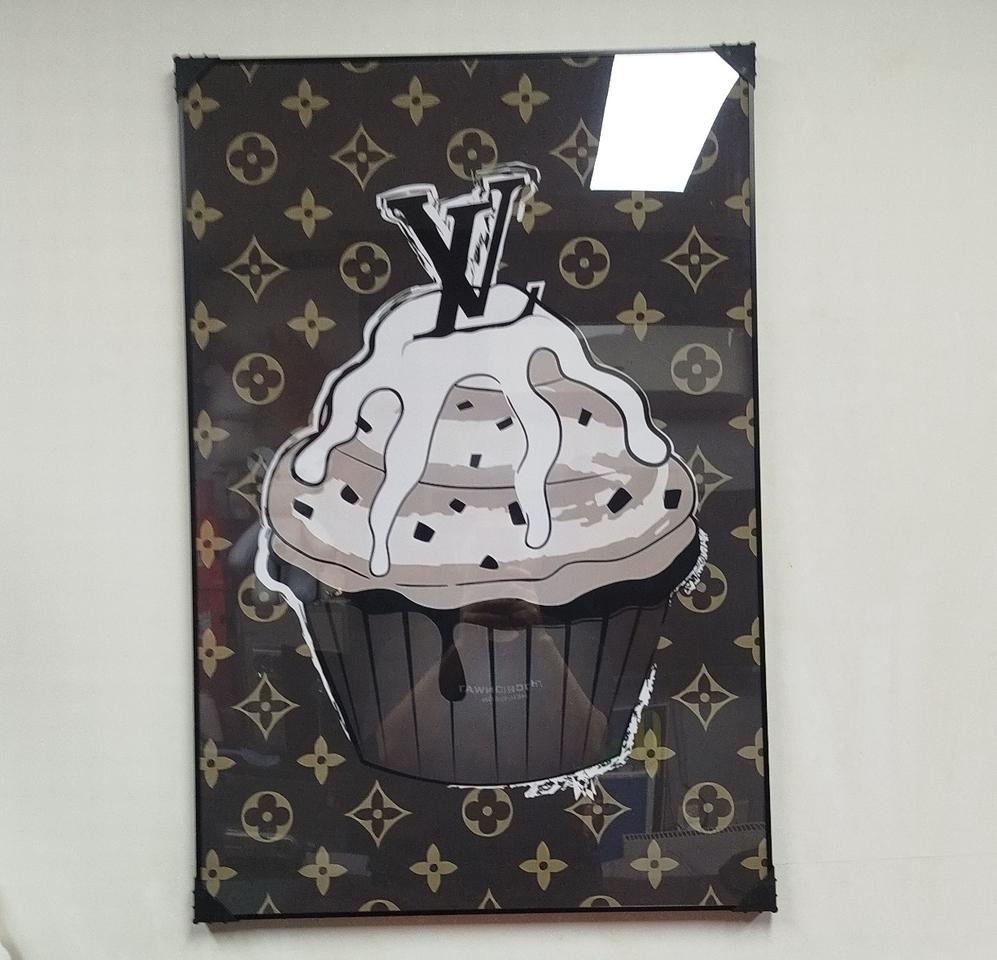 루이비통 컵케잌 모노그램 그림 액자 팝아트 유화 거실 그림액자 인테리어