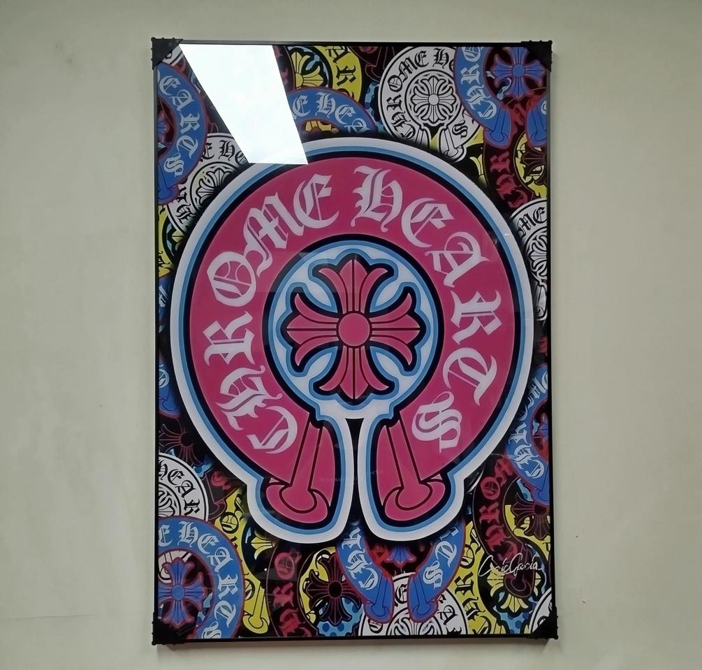 크롬하츠 팔찌 목걸이 반지 그림 액자 팝아트 유화 거실 그림액자 인테리어