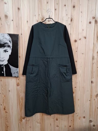 허리 스트링 본딩 원피스