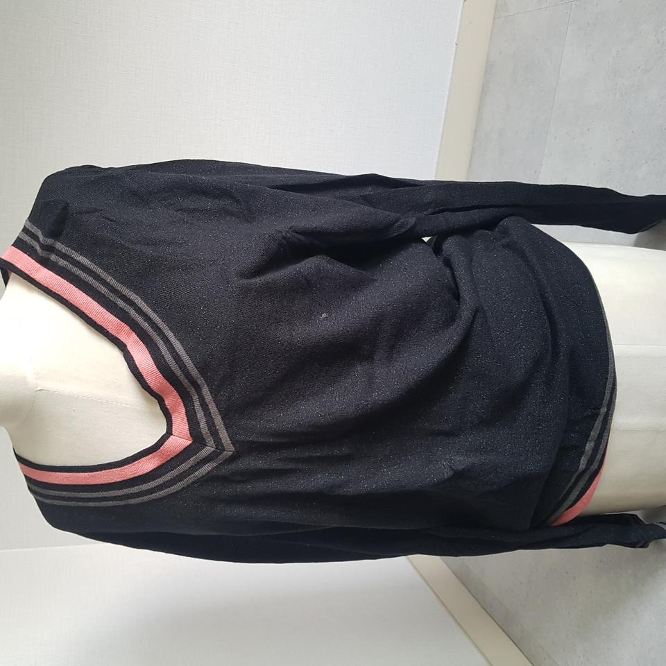 남성긴팔 니트 ZIOZIA 반짝이 블랙 XL