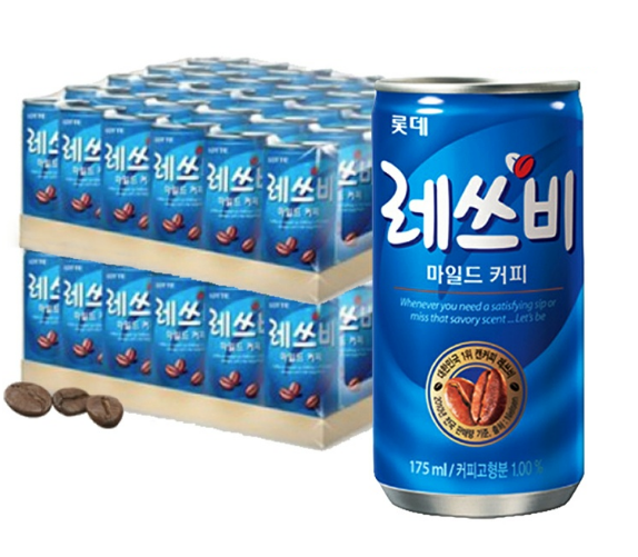 레쓰비 175ml 60캔 마일드 캔커피 무료배송