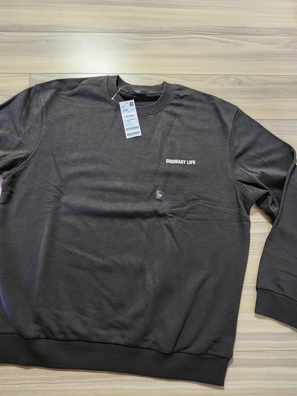 탑텐맨투맨티셔츠105사이즈다크카키