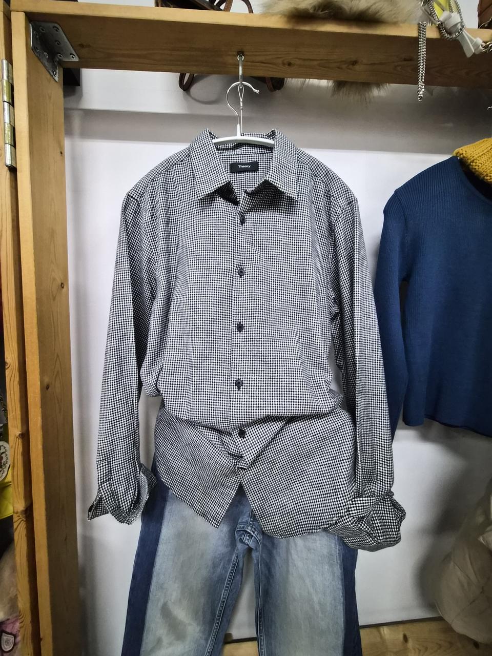 띠어리 체크셔츠