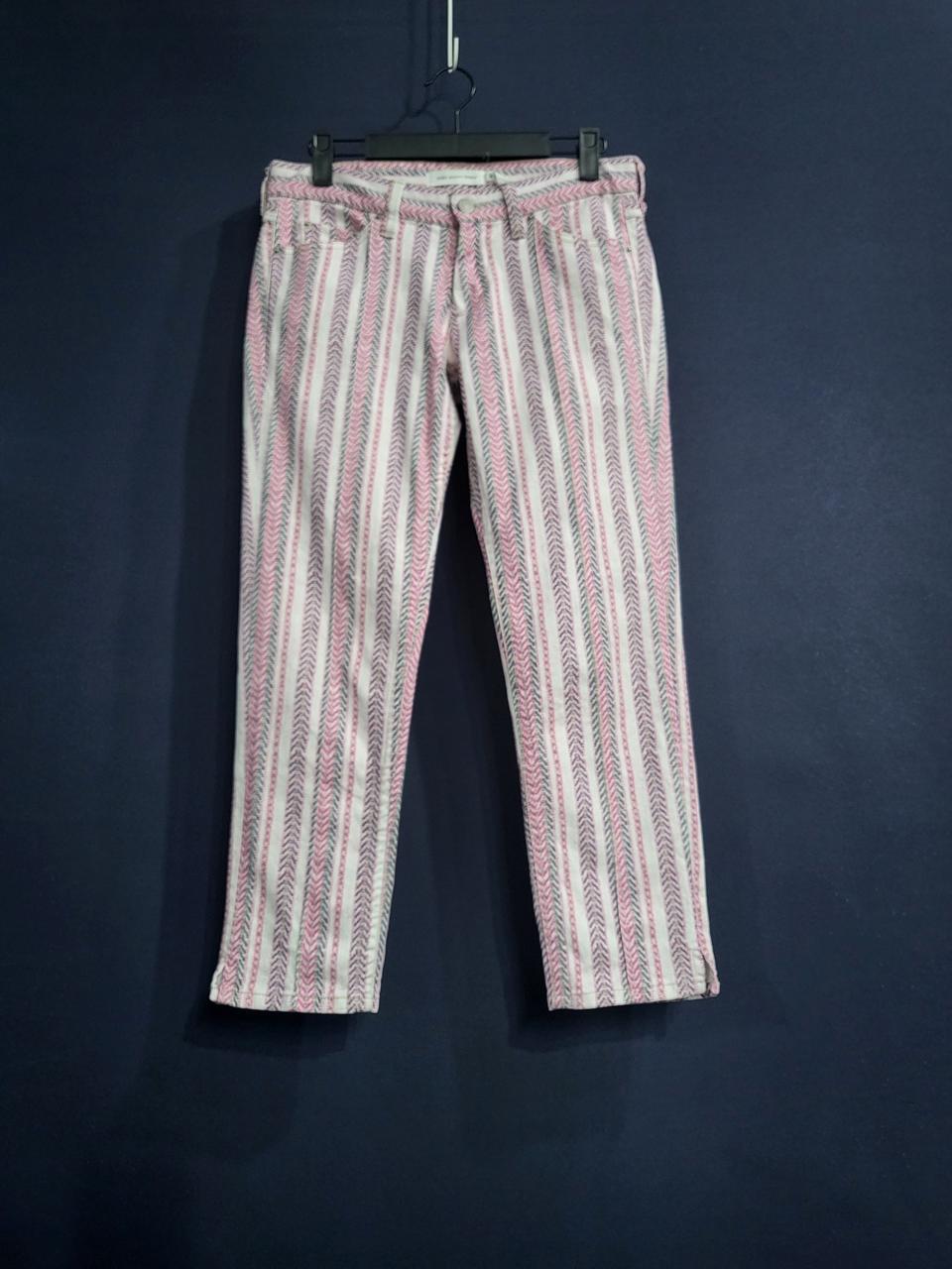 이자벨마랑 에뚜왈 패턴 크롭 스키니진