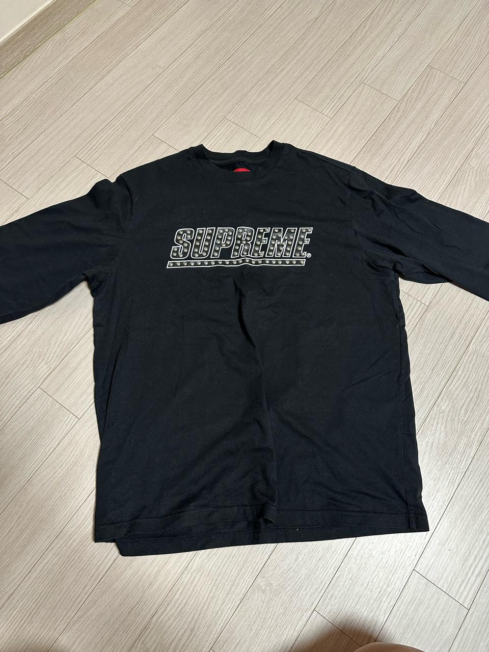 (L) 20ss 슈프림 스터디드 롱슬리브 탑 티셔츠
