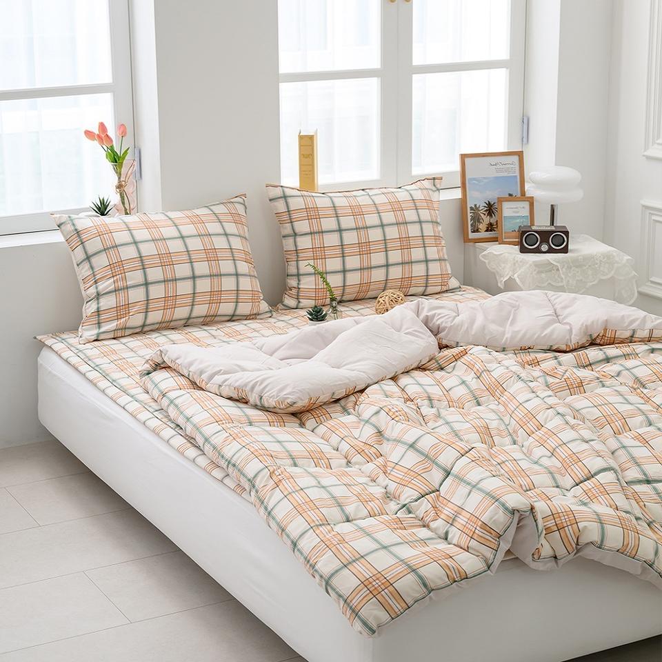 먼지없는 사계절 차렵이불 진드기차단 알러지케어 모던 체크 이불 패드 침구