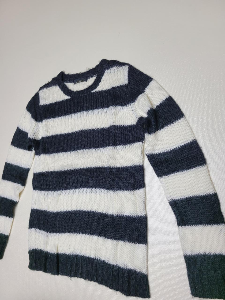 자라맨 ZARAMAN black tag 스트라이프 니트 100 블랙