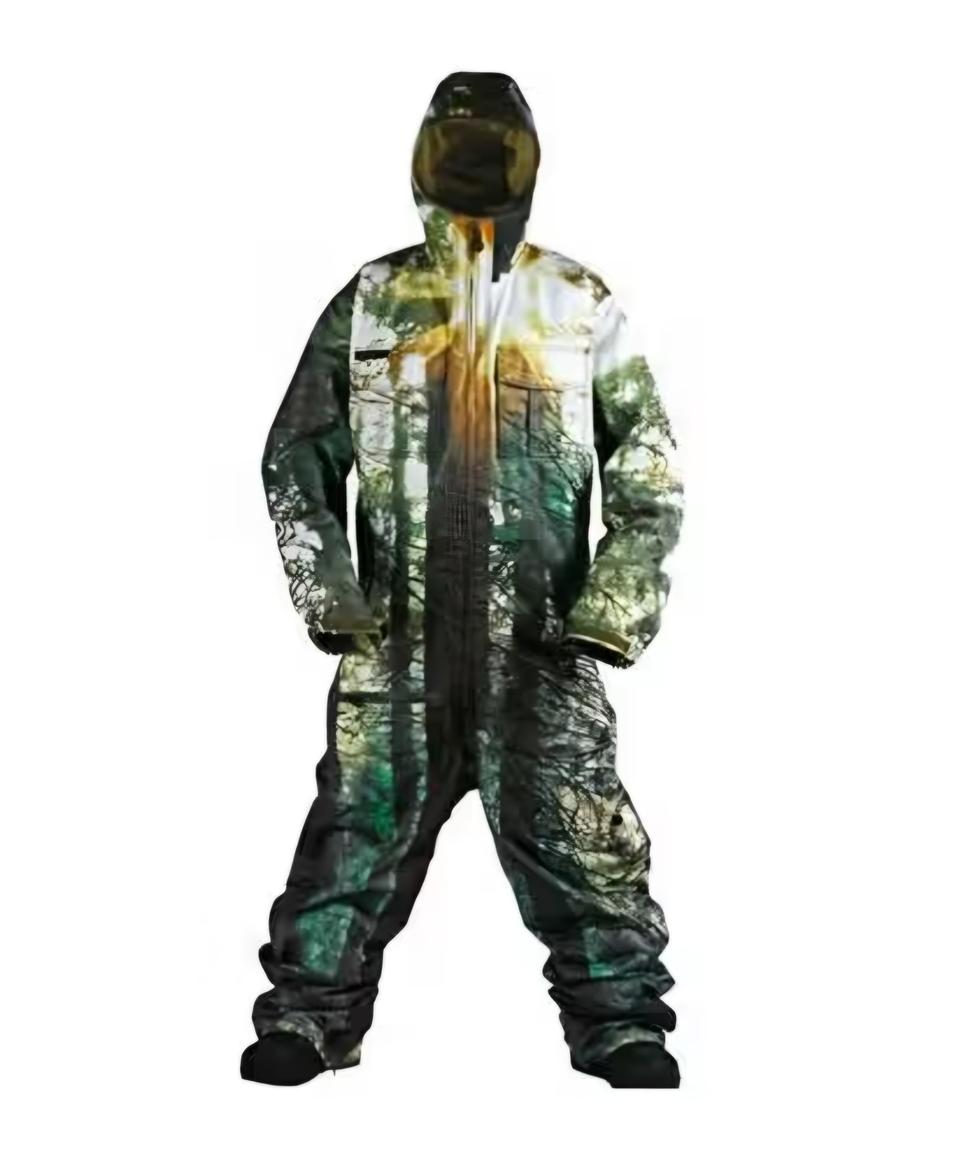 버튼 로닌 스노우보드복 원피스