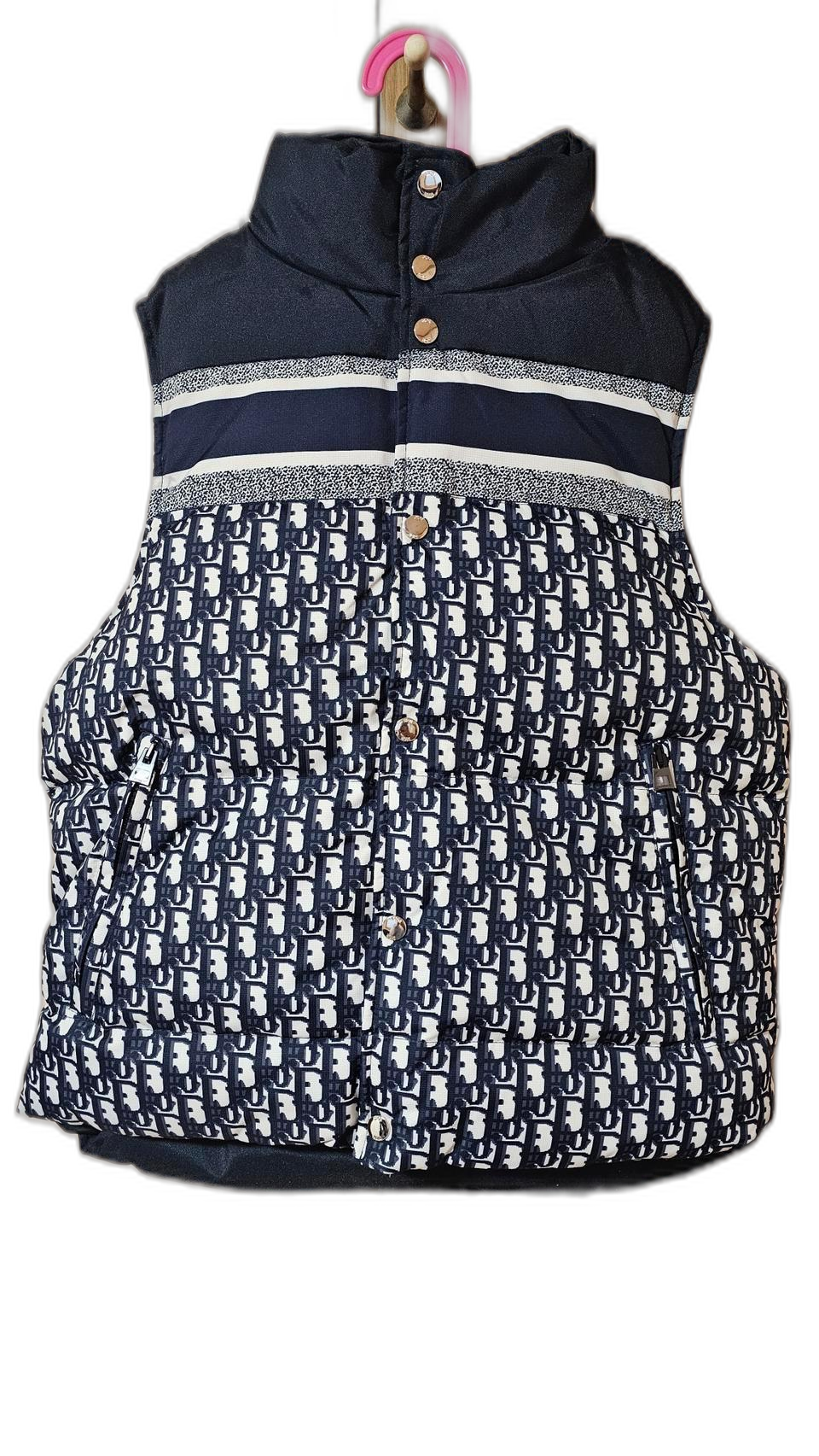 급쳐 디올 오블리크 양면 패딩 조끼 여성사이즈 S 새상품