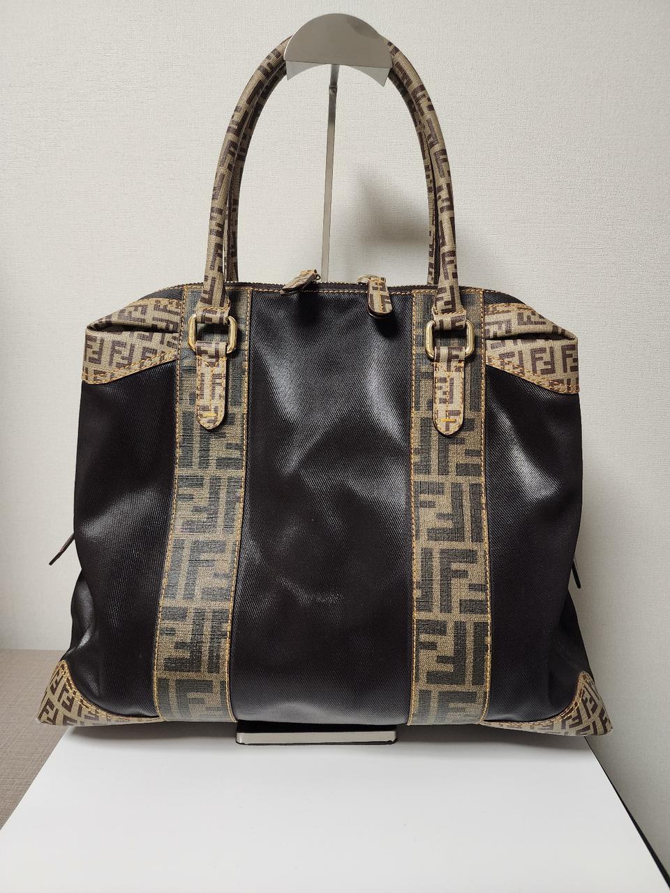 정품 펜디 FF로고 패턴 토트백