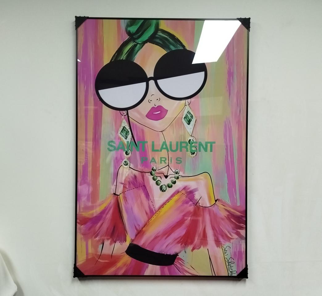 생로랑 가방 디올 미키마우스 그림 액자 인테리어소품 명품 그림액자 유화