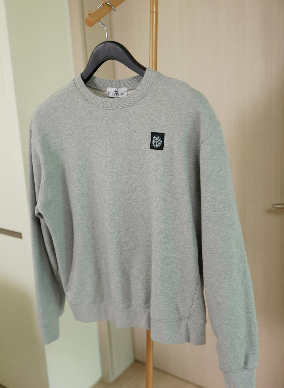 스톤아일랜드 그레이 맨투맨 L