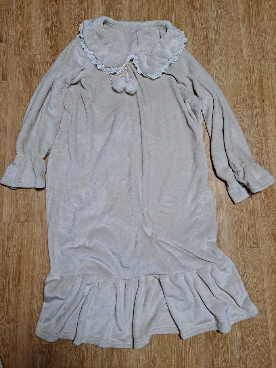 겨울 밍크 원피스 수면 잠옷