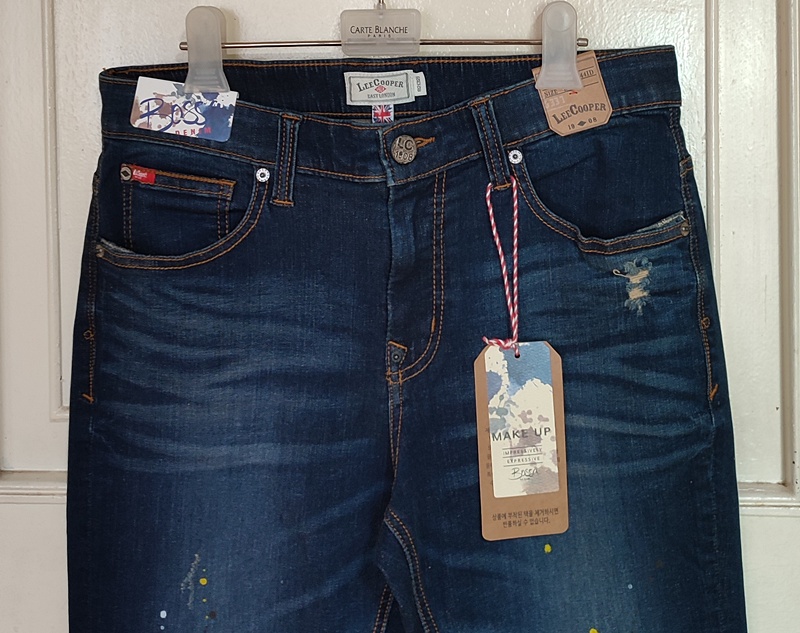 프리미엄데님34 남성 스판 빈티지 스트레이트 일자청바지 