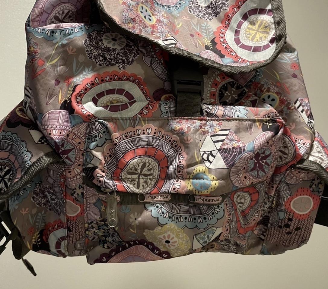 레스포삭 LESPORTSAC 정품 플라워 백팩