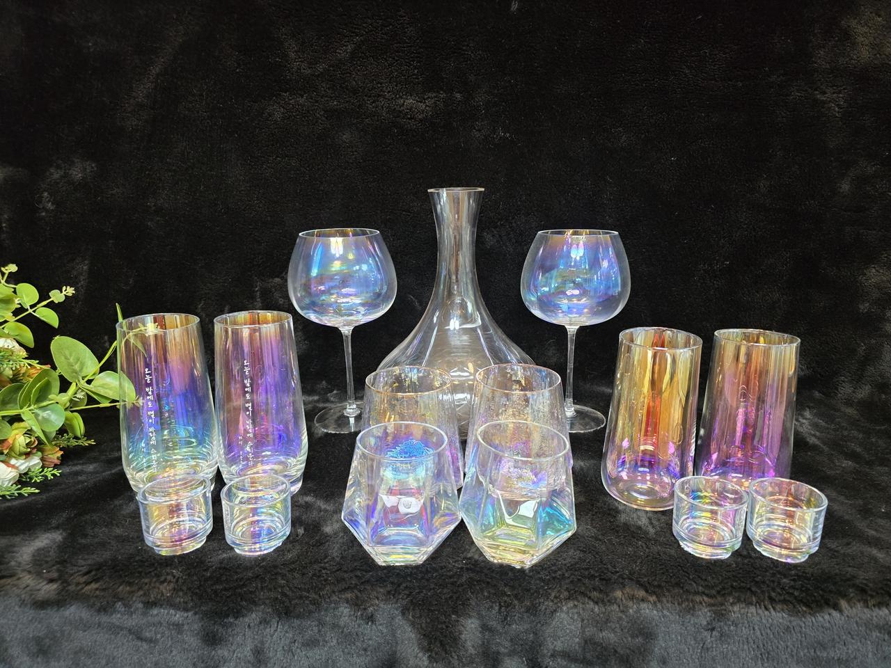 홀로그램 오로라 다양한 모음.2인조 구성 12점.미사용