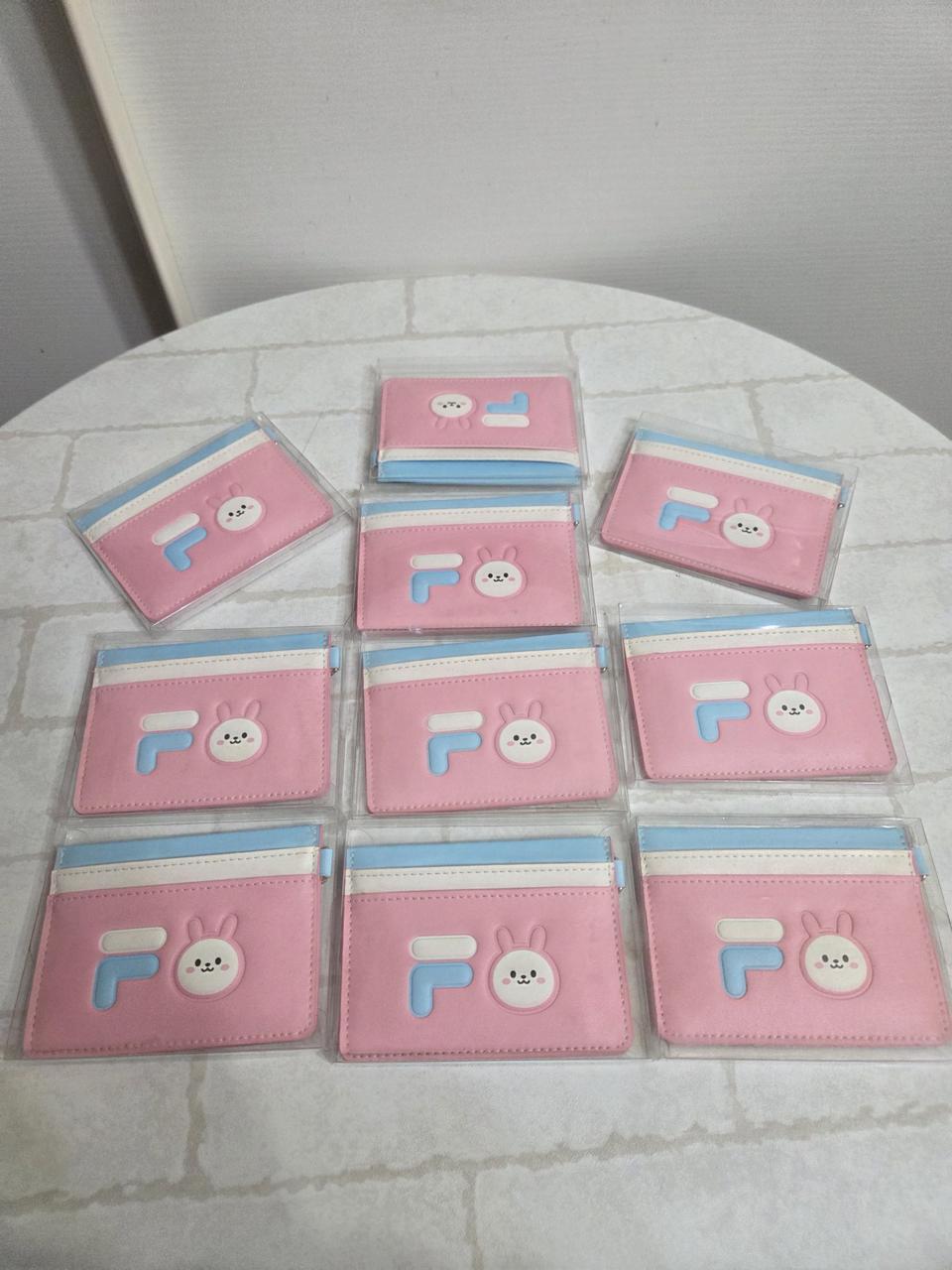 분홍색 휠라 카드지갑(10개가격)