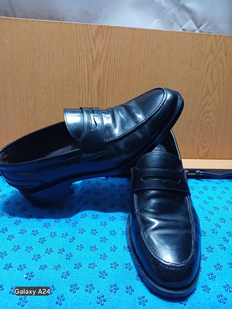 270mm 레노마 남성 블랙 로퍼 구두 (4253)