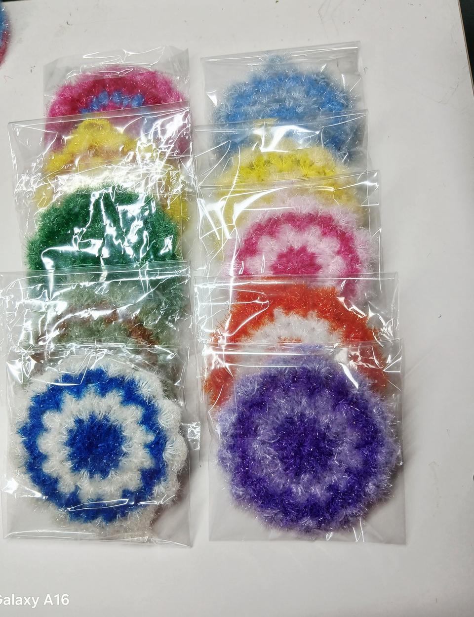 핸드메이드 수세미 10개