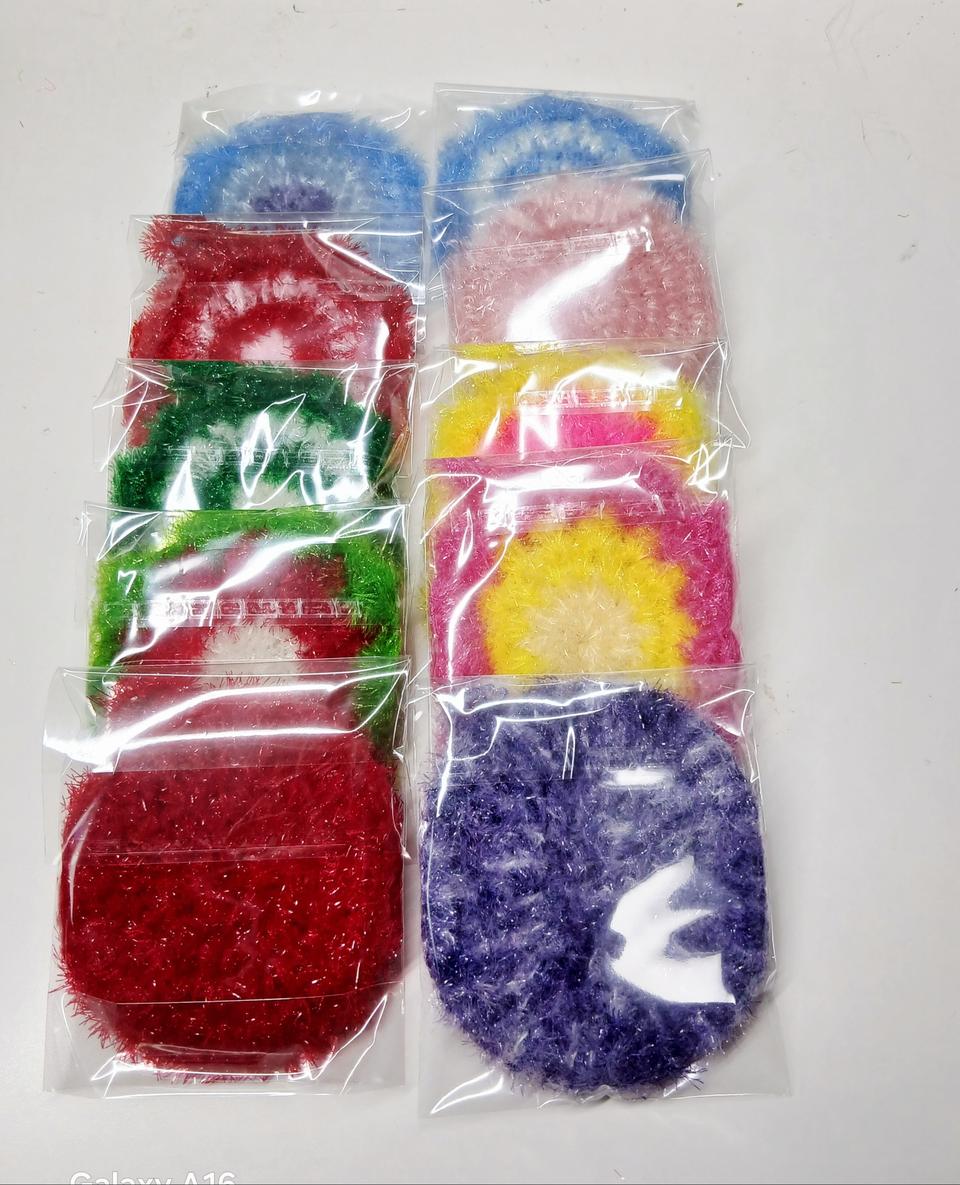 핸드메이드 수세미 10개