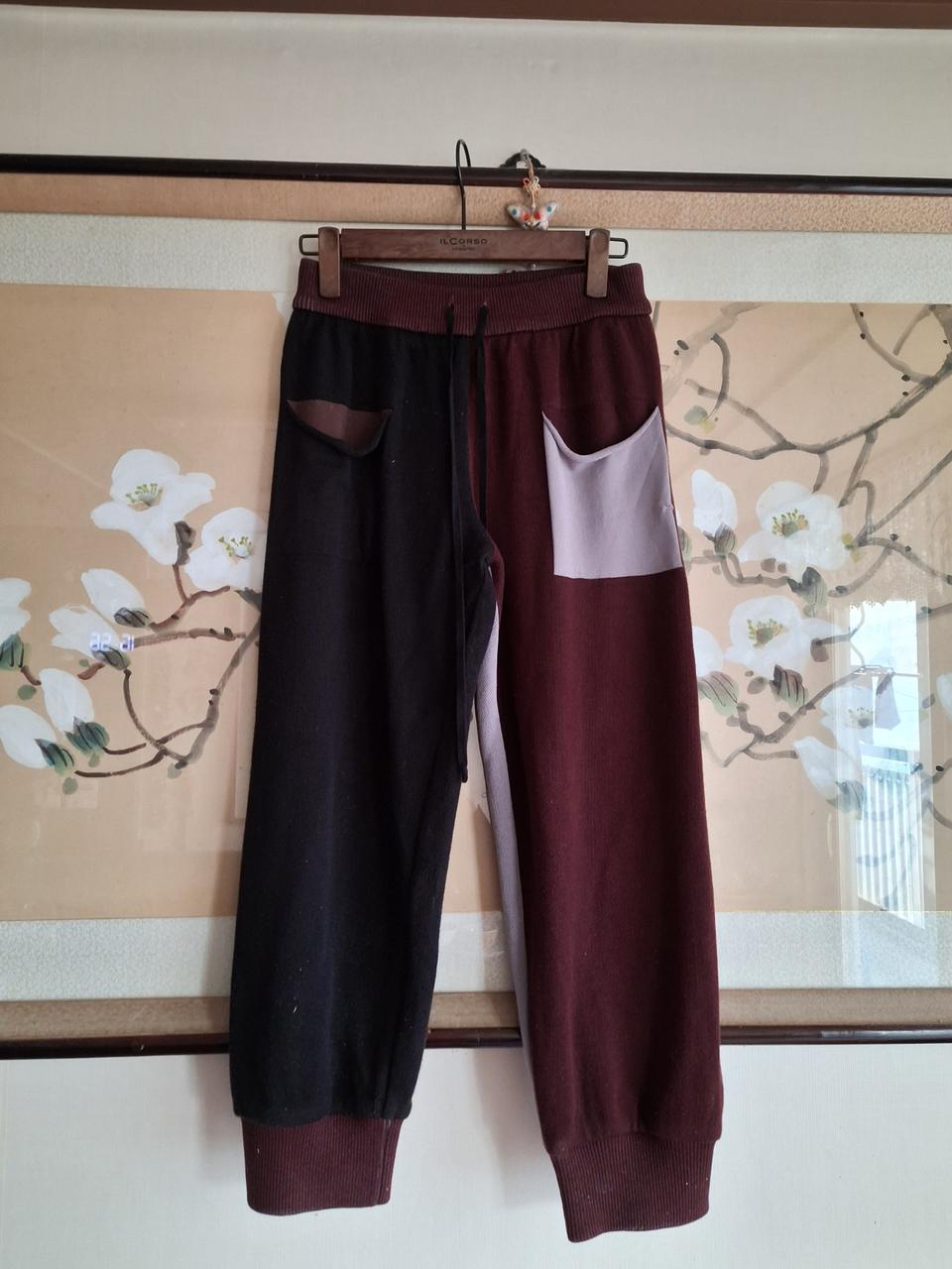 플리츠플리츠니트바지 프리