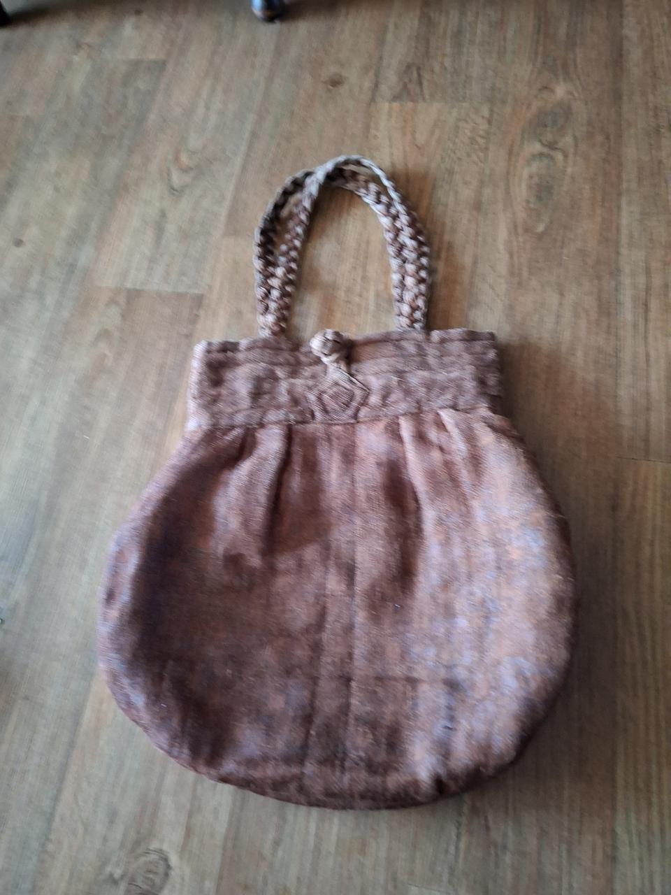 감물염색 토드백 입니다