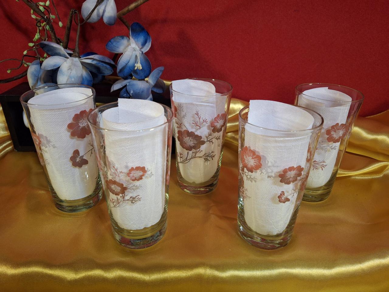 빈티지 유리잔 5점
