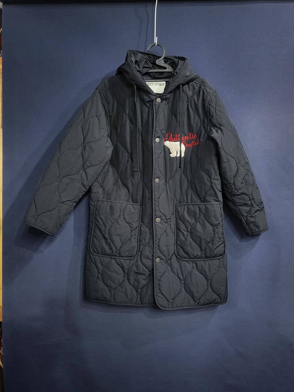 지프 스프릿 퀼팅 후드자켓