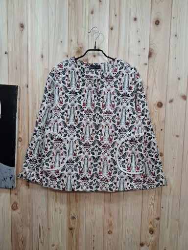 패턴   라운드 자켓