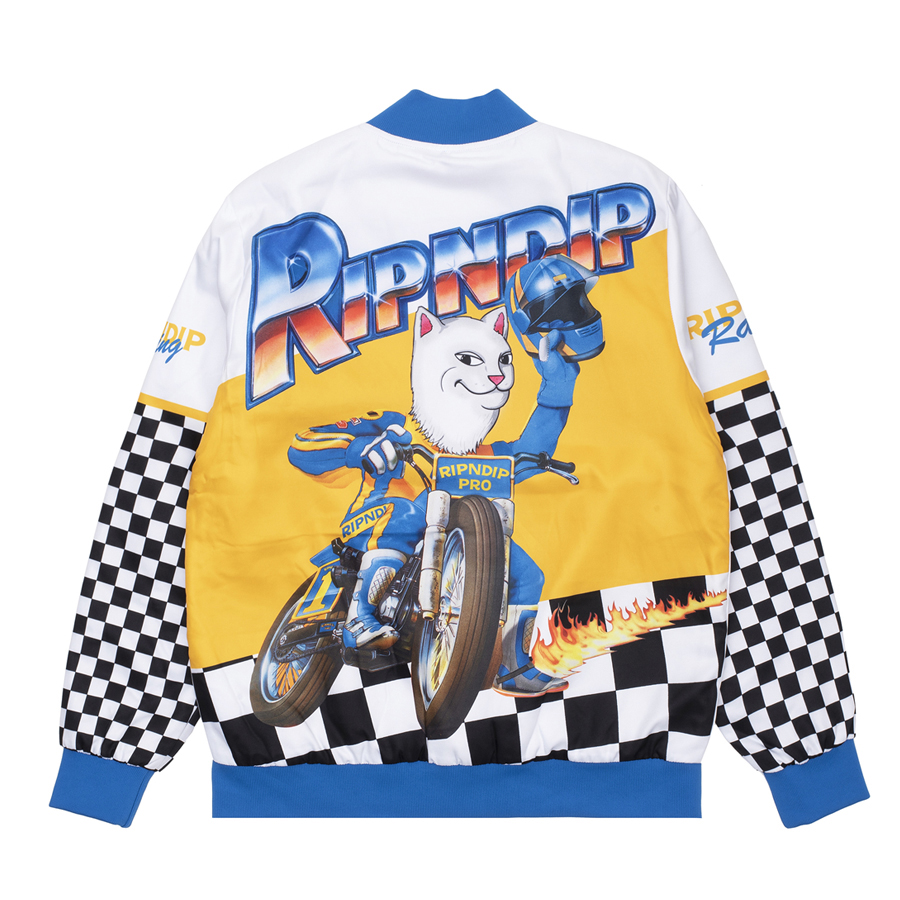 (새제품) RIPNDIP 립앤딥 바시티 자켓 L