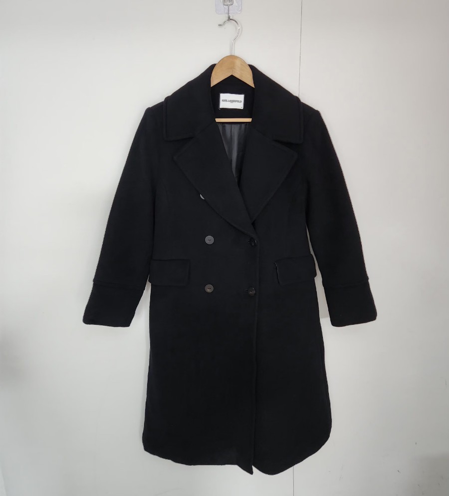 [칼라거펠트] 100 77 여 캐시미어코트 롱코트