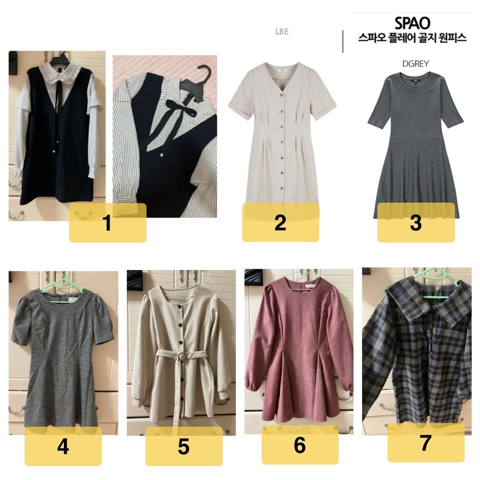 하객룩 모임룩 / 간절기~겨울 원피스 ( 탑텐,스파오,아울렛 )