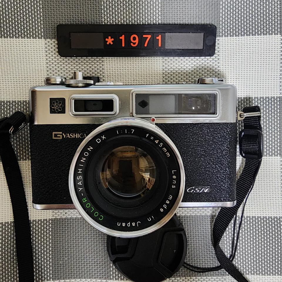 야시카 일렉트로 35 gsn 필름카메라 실버바디