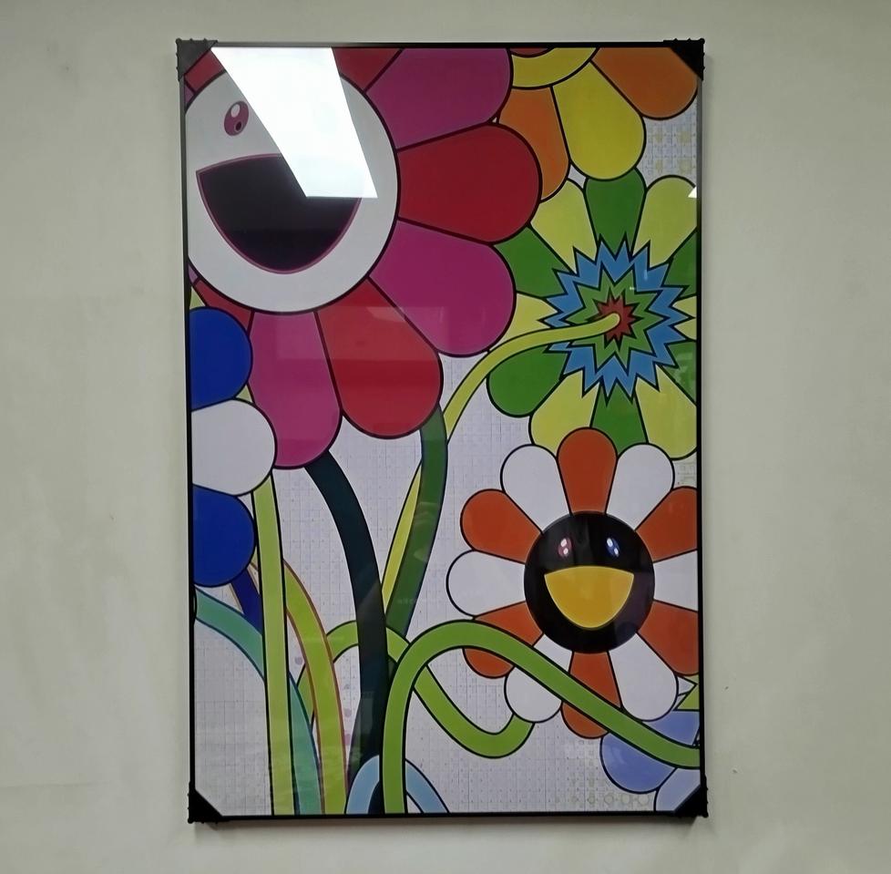 무라카미다카시 카이카이키키 꽃그림 대형 그림 액자 팝아트 인테리어소품
