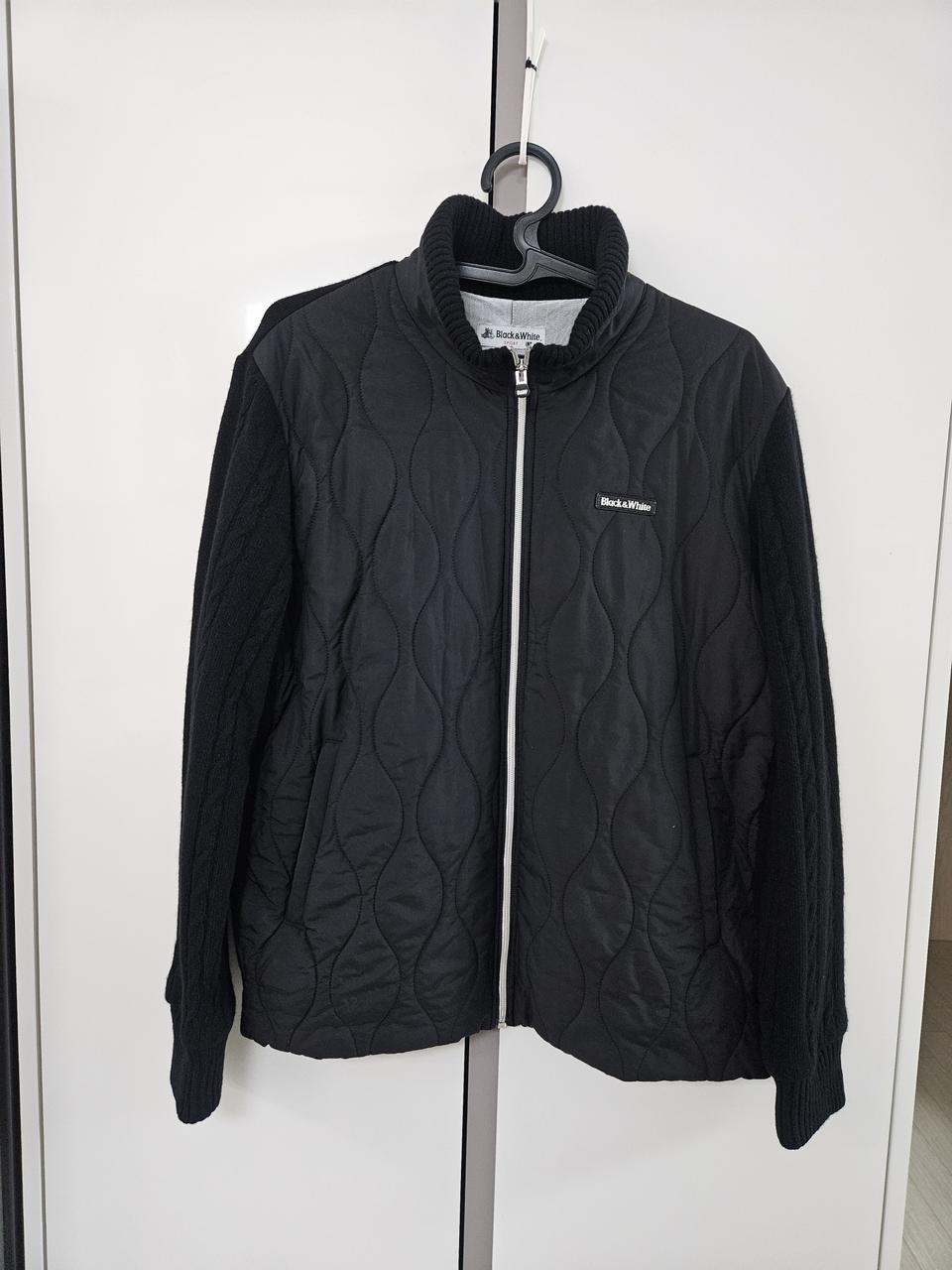 블랙앤화이트 남성방풍자켓.110사이즈(LL)