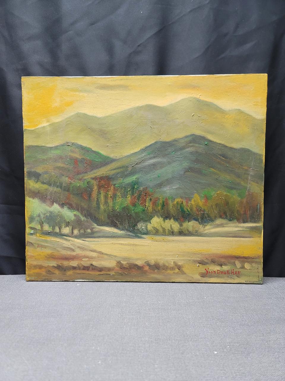 윤택희작가 유화그림10호 풍경21