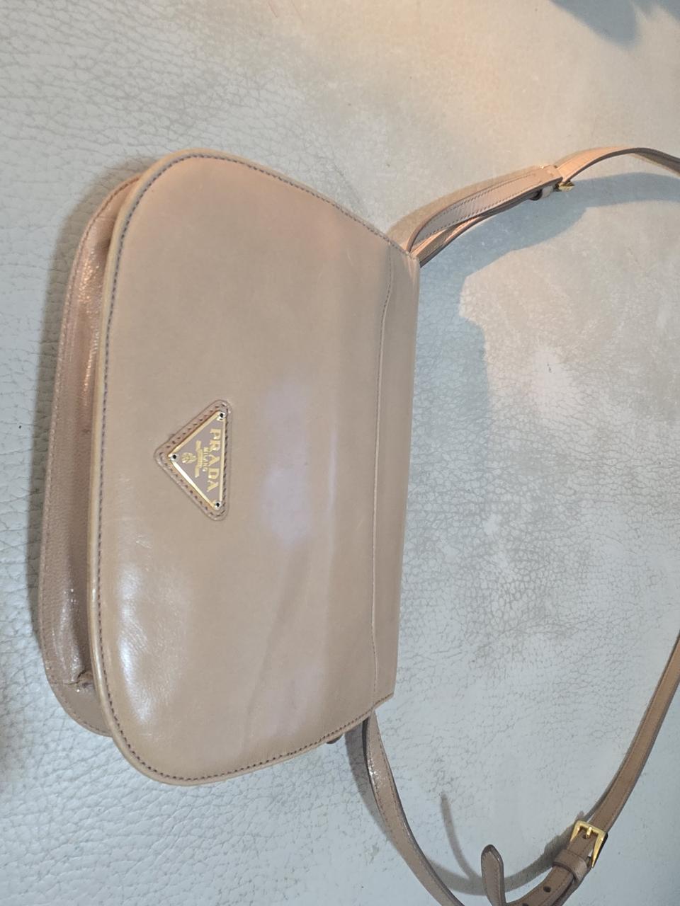 프라다 정품 베이지 숄더백