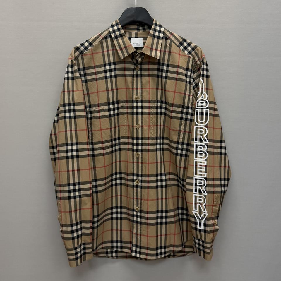 버버리 CAMERSON 로고 프린트 포플린 셔츠 ( 100~105 )