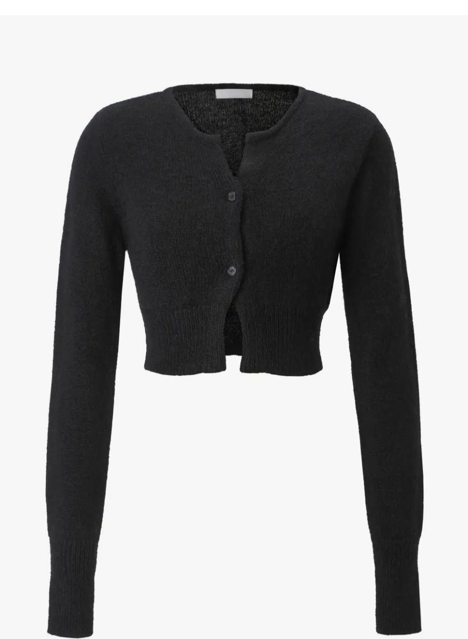 쓰리타임즈 모헤어 크롭 가디건 / 여성 가디건/ 여자 가디건