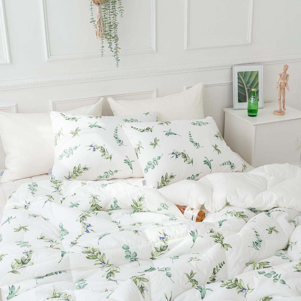 순면 100% 광목 사계절 차렵이불 40수 항균 휴비스솜 이불 패드 침구